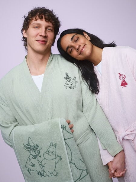 Bathrobes, Moomin muslin bathrobe, S-M, pink, Pink