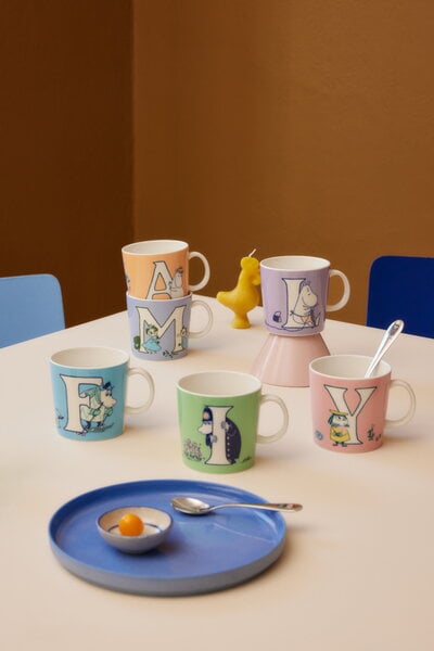 Cups & mugs, Moomin mug 0,4 L, ABC, L, Purple