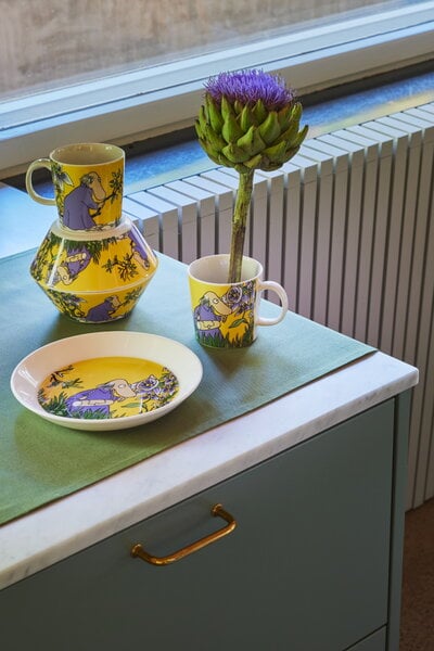 Bowls, Moomin bowl, Hemulen, yellow, Multicolour