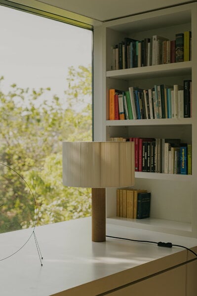 Lampes de table, Lampe de table Moragas, blanc naturel - chêne, Blanc