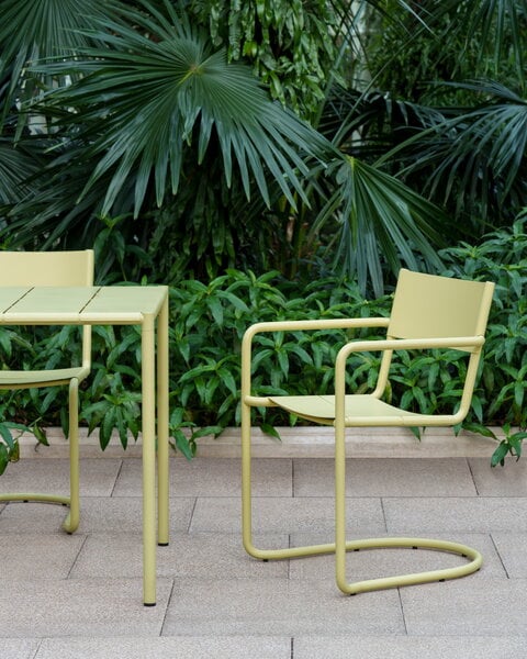 Terassipöydät, Sine ruokapöytä, 189 x 94,5 cm, keltainen, Keltainen