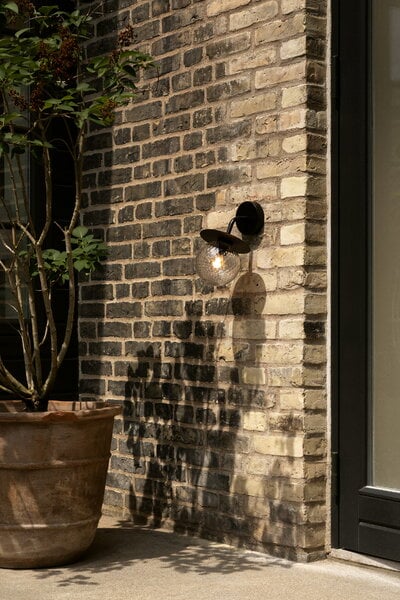 Exterior lamps, Liila Outdoor wall lamp, black - optic clear, Black