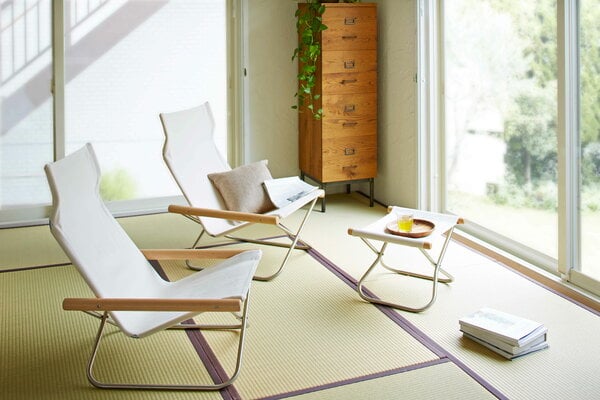 X&Y Silver Peach Chair - White main image 1