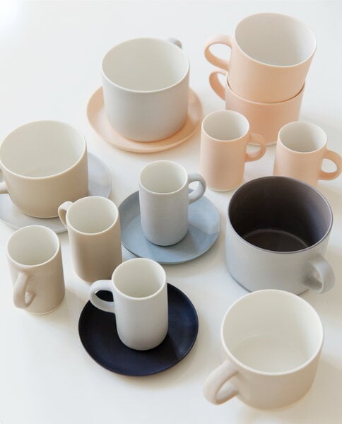 Cups & mugs, Kahvi cup, L, grey - light blue, Gray