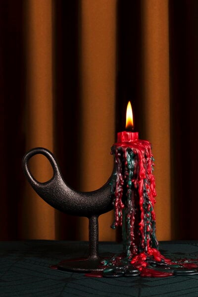 Candleholders, Ildhane candleholder, black, Black