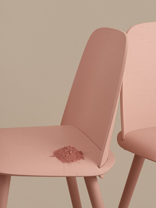 Dining chairs, Nerd chair, tan rose, Pink