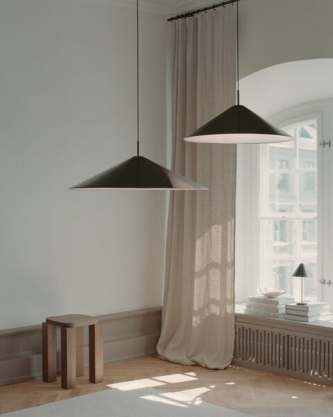 Pendant lamps, Brolly pendant, 90 cm, anodized black, Black