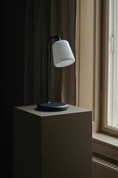 Skrivbordslampor, Material bordslampa, opalglas, Vit