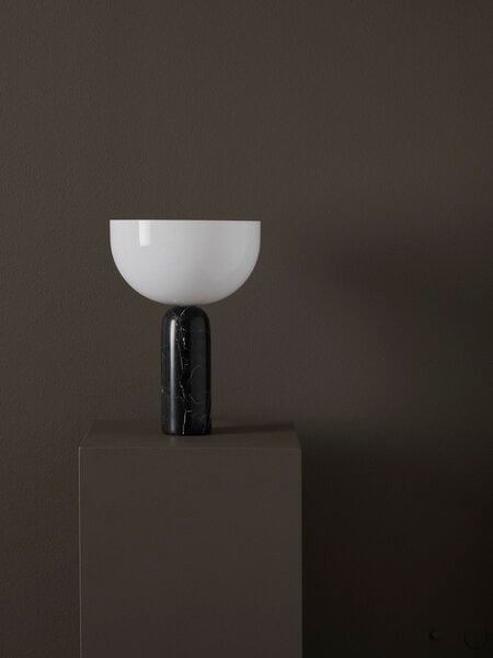 Lighting, Kizu table lamp, small, black marble, Black