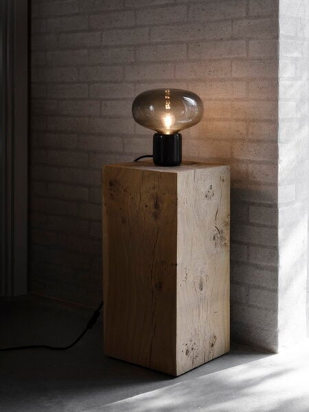 Illuminazione, Lampada da tavolo Karl-Johan, marmo nero, Nero