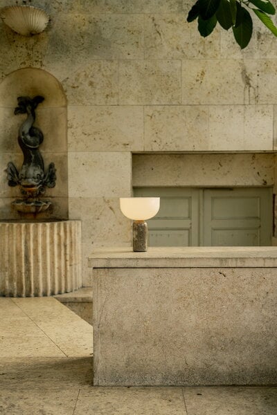 Portable lamps, Kizu portable table lamp, grey marble, Gray
