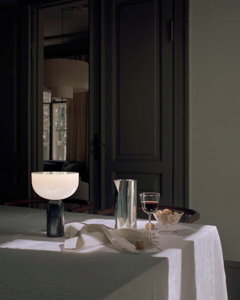 Éclairages portatifs, Lampe de table portable Kizu, marbre noir, Noir
