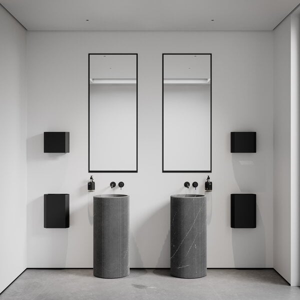 Accessori per il bagno, Coperchio per dispenser di carta, nero, Nero