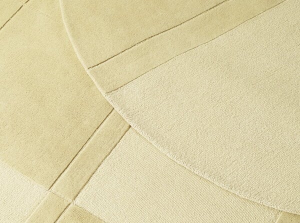 Light Yellow Color Rug Normann Copenhagen Level rug, light yellow | Finnish Design Shop