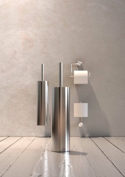 Toilet brushes, Nova2 toilet brush 1, brushed steel, Silver