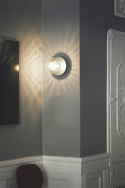 Wall lamps, Liila 1 wall/ceiling lamp, medium, silver - optic clear, Silver