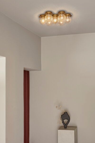 Wall lamps, Liila Star wall/ceiling lamp, Nordic gold - optic clear, Gold