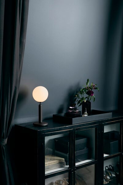 Lighting, Miira table lamp, rock grey - opal white, Black