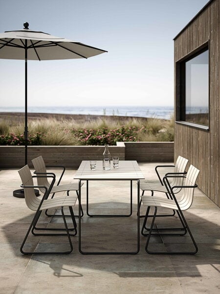 Terassipöydät, Ocean pöytä, 140 x 70 cm, hiekka, Beige