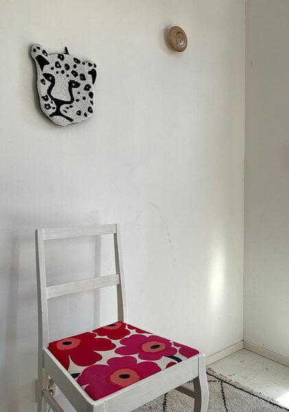 Decorative objects, Mums Panther wall art, 25 x 28 cm, White