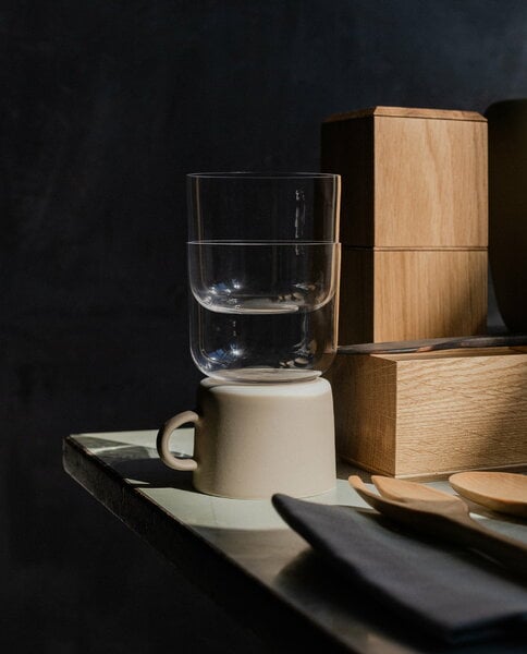 Kitchen containers, Pino butter box, oak, Natural