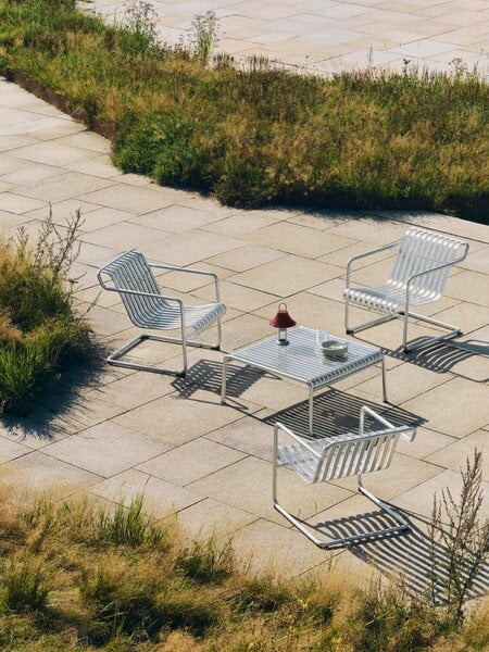 HAY Palissade Cantilever lounge chair, low, hot galvanized