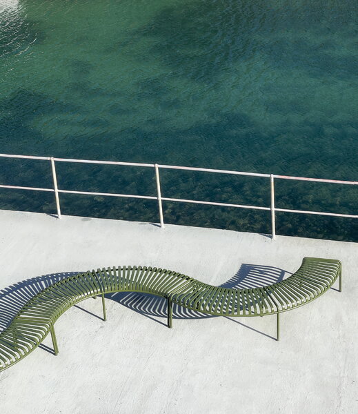 HAY Palissade Park bench, olive | Finnish Design Shop