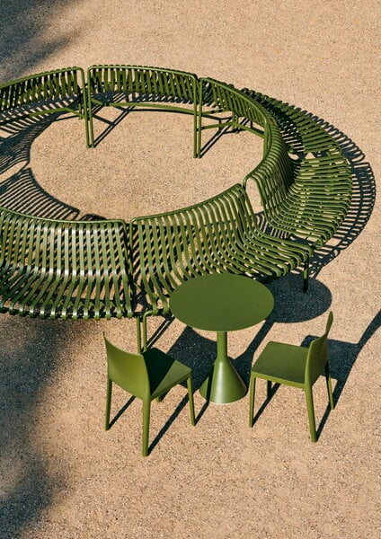 Tables de jardin, Table Palissade Cone, 70 cm, olive, Vert