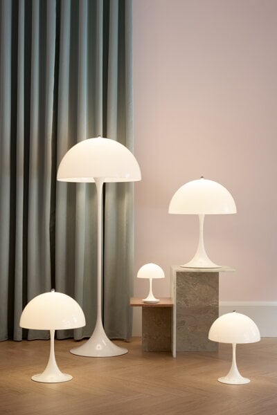 Lighting, Panthella 400 table lamp, V2, opal, White
