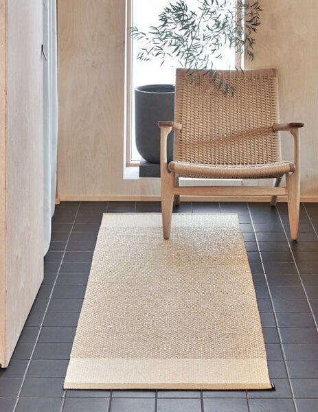 Plastic rugs, Edit rug, 140 x 200 cm, beige, White