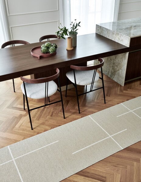 Tappeti in plastica, Tappeto Fred, 70 x 90 cm, beige - vaniglia, Beige