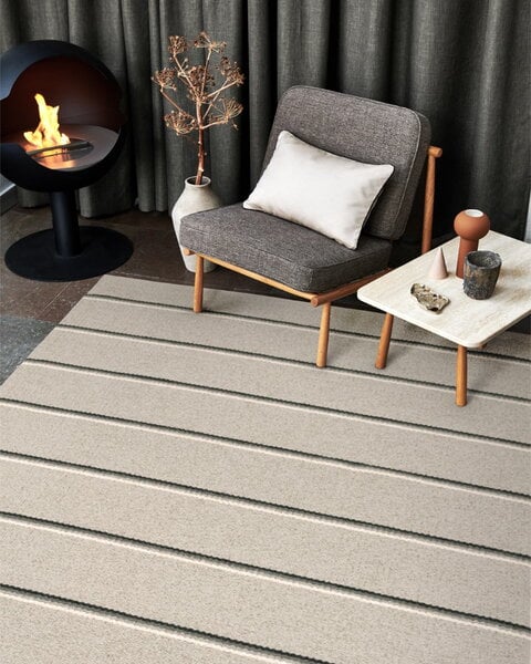 Plastic rugs, Olle rug 180 x 260 cm, grey - linen, Gray
