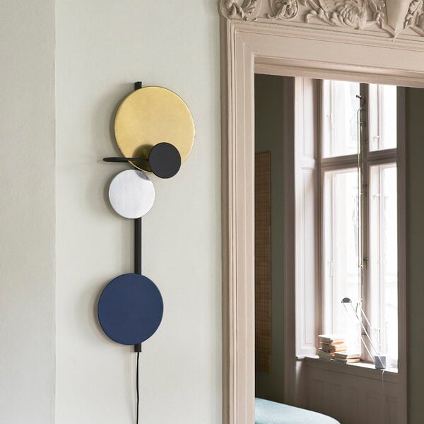 Wall lamps, Planet wall lamp, navy blue, Blue