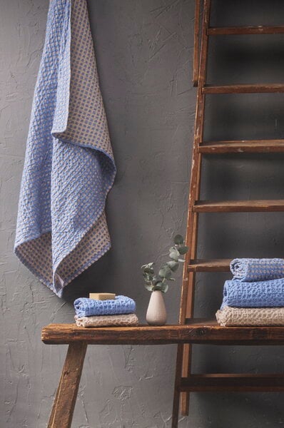 Hand towels & washcloths, Puro Ruutu towel, 50 x 70 cm, hydrangea - sand, Beige