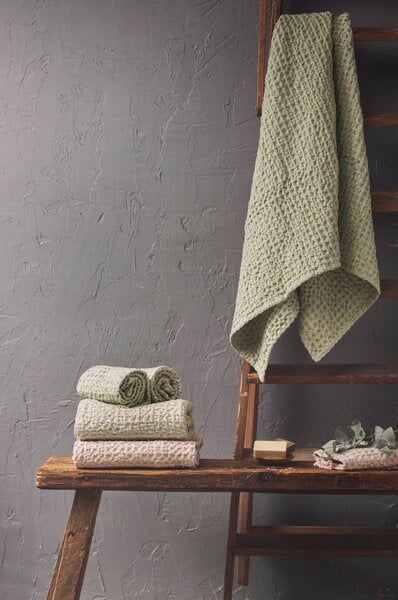 Bath towels, Puro Ruutu towel, 100 x 150 cm, desert sage - sand, Beige