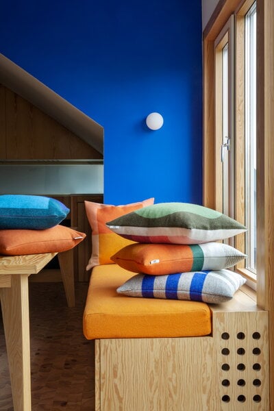 Decorative cushions, Kvam cushion, 50 x 50 cm, blue, Blue