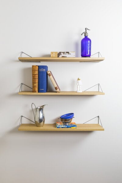 Wall shelves, Pythagoras shelf, oak, 3 pcs, Natural