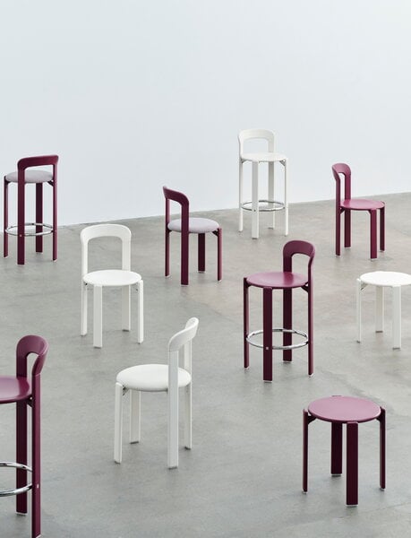 Stools, Rey stool, grape red, Red