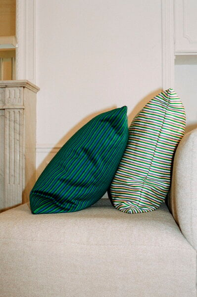 Decorative cushions, Ribbon cushion, green, Multicolour