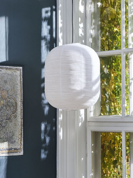 Pendant lamps, Rice paper shade Oblong, classic white, White