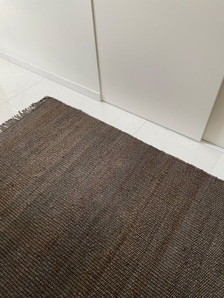 Other rugs & carpets, Fringe Hemp rug, dark brown, Brown