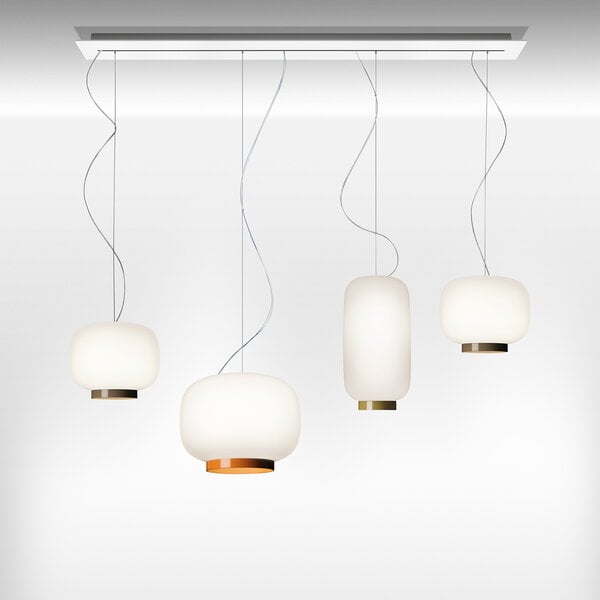 Pendant lamps, Chouchin Reverse 3 pendant, white - grey, White