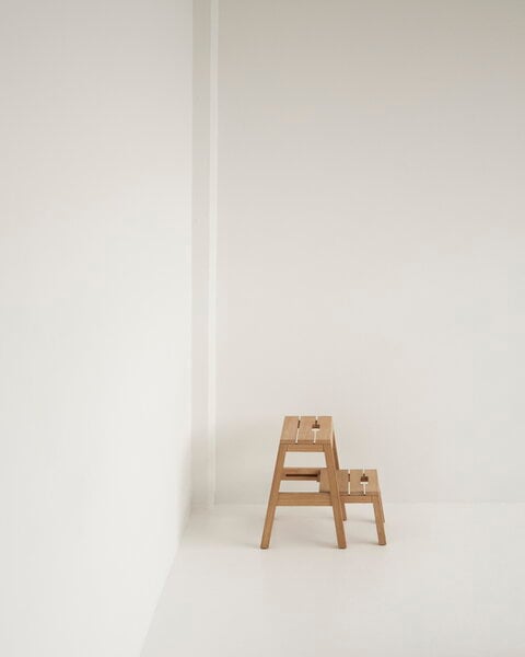 Step stools & ladders, Dania stepladder, oak, Natural