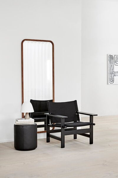 Miroirs muraux, Miroir Silhouette, 70 x 180 cm, noyer huilé, Marron