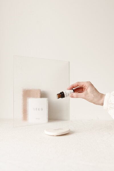 Home fragrances, Aroma stone - essential oil set, 10 ml, eucalyptus, White
