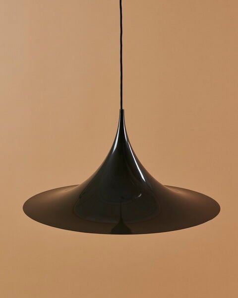 Lampade a sospensione, Lampada a sospensione Semi, 60 cm, dark cocoa, lucida, Marrone