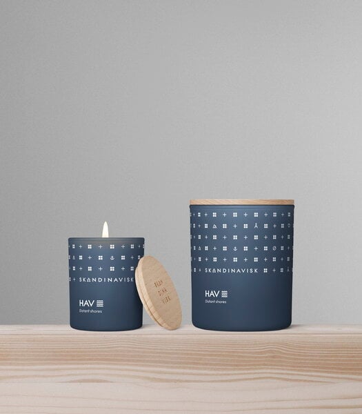Scented candles, Scented candle with lid, HAV, large, Blue