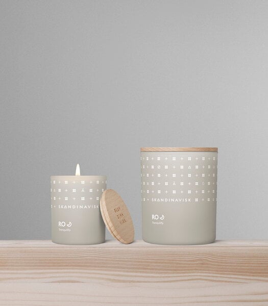 Scented candles, Scented candle with lid, RO, large, Gray