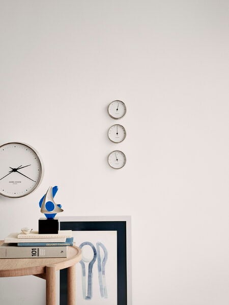 Wall clocks, Henning Koppel wall clock, 22 cm, stainless steel, Silver