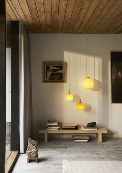 Pendant lamps, VL45 Radiohus 175 pendant , brass - pale yellow, Yellow